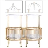 Little Miss Liberty 92-1PTW Disney's Winnie the Pooh Phraseology Twin Round Crib Finish: Matte Ivory
