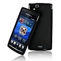 SUPERGETS HIGH QUALITY SONY ERICSSON XPERIA ARC X12 / XPERIA ARC S BLACK SOFT SILICONE CASE | COVER | SKIN^^INCLUDES SCREEN PROTECTOR AND POLISHING CLOTH^^