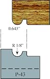 LRH P-43 Detail Plugs, Carbide Tipped - 2 Knives/Pkg