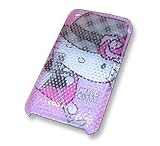 3G 3GS Pink Hello Kitty with Hat and Tie iPhone Back Case