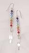 Chakra Earrings - Silver Wire Wrapped