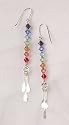 Chakra Earrings - Silver Wire Wrapped