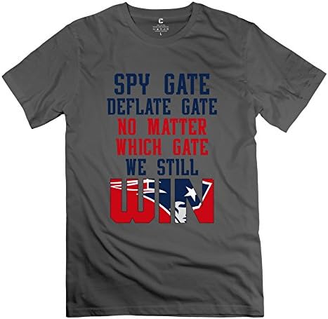 JIEN Men's DEFLATE GATE SPY GATE NEW ENGLAND PATRIOTS TOM BRADY PATS L@@K! T-shirt S DeepHeather