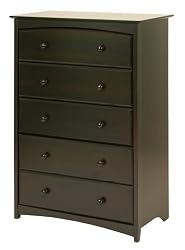 Stork Craft Beatrice 5 Drawer Chest Espresso deals