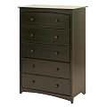 Stork Craft Beatrice 5 Drawer Chest, Espresso