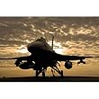 F-16C Fighting Falcon (Sunrise) Art Poster Print - 11x17