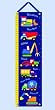 Under Construction Canvas Growth Chart by Olive Kids
