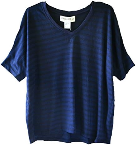 Kardashian Kurves Women's Plus Metallic Stripes Top, 18W