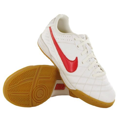 Nike Tiempo Natural IC Whie Red Kids Trainers Size 33 EU