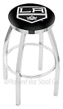 Los Angeles Kings 30 inch Chrome Swivel Bar Stool with Accent Ring