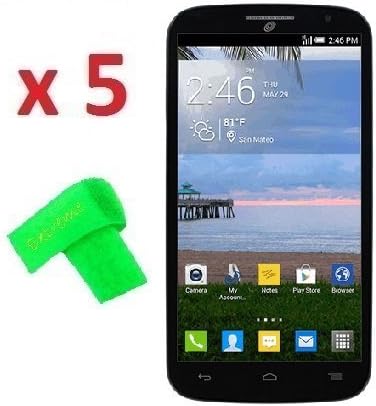 5 x Alcatel One Touch Pop Mega A995L Screen Protector Guard CLEAR PRE-CUT No Cutting Require Perfect Fit + EXTREME BRAND (5 x Clear Screen Protector)
