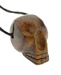 Tiger Eye Carved Skull Pendant on Adjustable Cord - Skulls are Approx 13MM X 25MM Tiger Eye Carved Skull Pendant on Adjustable Cord - Skulls are Approx 13MM X 25MM