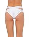 iHeartRaves Strappy Scrunch Back Rave Booty Shorts (Medium/Large, White)
