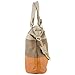 MG Collection Ece Tri-Tone Hobo Handbag, Beige, One Size