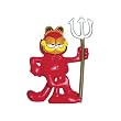 Figur Garfield als Teufel