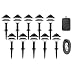 Moonrays 95534 10-Fixture Low-Voltage Plastic Lighting Kit, Black
