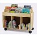 Whitney Brothers Birch Laminate Mobile Book Storage Island