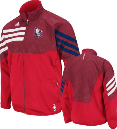 New Jersey Nets Red 2011-2012 Eastern Conference On-Court Warm-Up Jacket