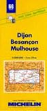 Michelin Dijon/Besancon/Mulhouse, France Map No. 66 (Michelin Maps & Atlases)