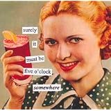 Anne Taintor Five O'Clock Paper Beverage Napkins 4273 by Paper Products