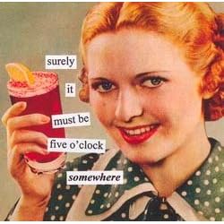 Click here to buy Anne Taintor Five O'Clock Paper Beverage Napkins 4273 by Paper Products.