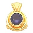 14K Yellow Gold Amethyst Pendant