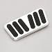 Automotive : Lokar BAG6080: Pedal Pad, Aluminum, Silver/Black, Automatic Transmission, Each