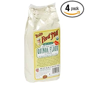 Bob's Red Mill Organic Quinoa Flour, 22-Ounce Packages (Pack of 4)