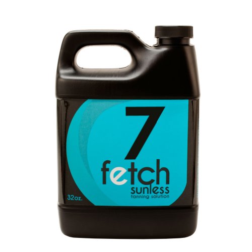 Fetch Sunless Spray Indoor Tanning Airbrush Solution 7% DHA Dark Formula 32oz