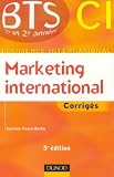 Revue Dunod  / Marketing international BTS CI : Corrigés