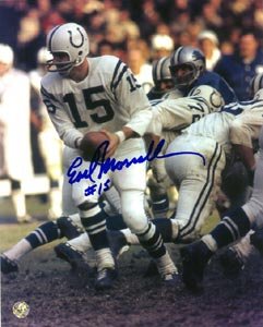 Earl Morrall Signed Baltimore Colts 8x10 Photo