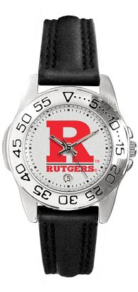 Rutgers Scarlet Knights Ladies Leather Sports Watch