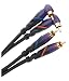 Monster Cable M DJ-RA-2M Monster DJ Cables 2 meter pair Angled RCA to RCA