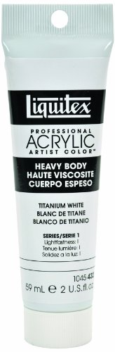 Liquitex Professional Heavy Body Acrylic Paint 2-oz tube, Titanium White