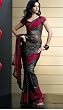 Akanksha Printed Georgette Saree / Sari fabric for casual wear