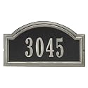 Arch-Top Address Plaque Frame with Nickel Finish