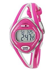 Timex Womens T5K655 Ironman Sleek 50-Lap Pink Resin Strap Watch