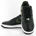 Men's Nike Air Force One Low Premium (Black-Dark/Army-White)(Size=12M)