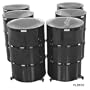 Six Bass Pan Set, Black