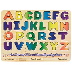 Childrens Toyshop  Toys : Melissa and Doug Alphabet Sound Puzzle