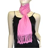 Pure Pashmina Scarf Pink 3 Ply