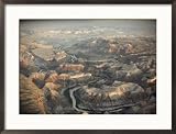 An Aerial View of Big Bend National Park in Texas Framed Photographic Poster Print by Gordon Gahan, 29x21
