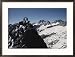 Mountain Climbers Atop Temple Crag in the John Muir Wilderness Framed Photographic Poster Print by Gordon Wiltsie, 29x21
