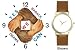 Black & White Hands and Forearms Interlocking - Yes We Can No.1 - President Barack Obama Commemorative - WATCHBUDDY&reg; DELUXE TWO-TONE THEME WATCH - Arabic Numbers - Brown Leather Strap-Size-Women's Size-Small