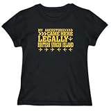 T-Shirt Womens Black  MY ANCESTORS CAME HERE LEGALLY British Virgin Island  Countries