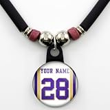 Minnesota Vikings Jersey Necklace Personalized with Your Name and Number