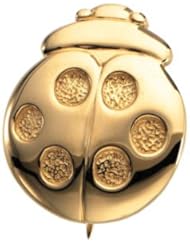 14K Yellow Gold Ladybug Brooch