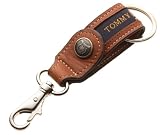 Tommy Hilfiger Mens Keyfob Double Header, Tan