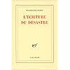 L'�criture du d�sastre