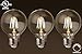 TORCHSTAR LED G25 Light Bulb, Edison Vintage Vanity Globe Filament, Dimmable, 4.5W (40W Eqv.), Medium E26 Base, UL & Energy Star Listed, 3000K Warm White, Pack of 6